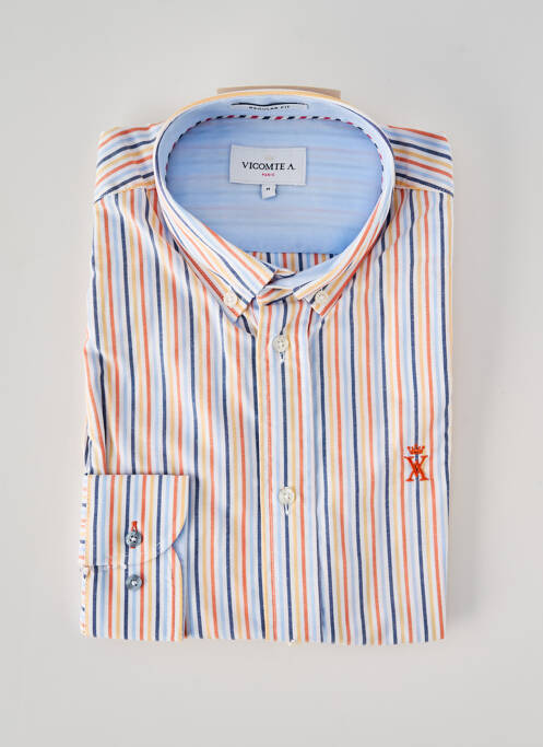 Chemise manches longues blanc VICOMTEA homme