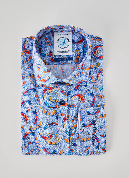 Chemise manches longues bleu A FISH NAMED FRED homme