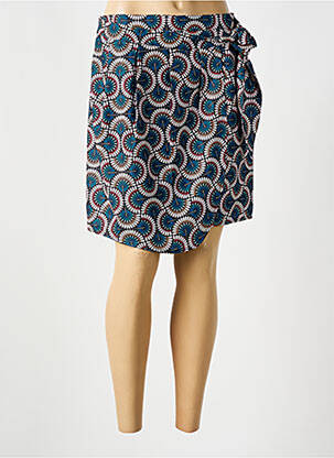 Jupe courte coupe droite bleu MOLLY BRACKEN femme