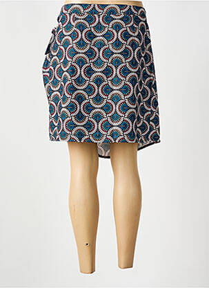Jupe courte coupe droite bleu MOLLY BRACKEN femme