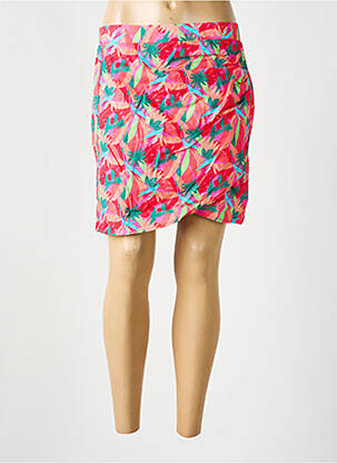 Jupe courte taille élastique rose LILI SIDONIO femme