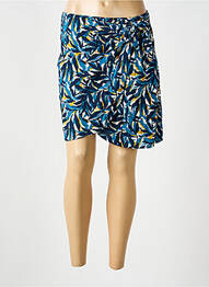 Jupe courte coupe droite bleu VILA femme