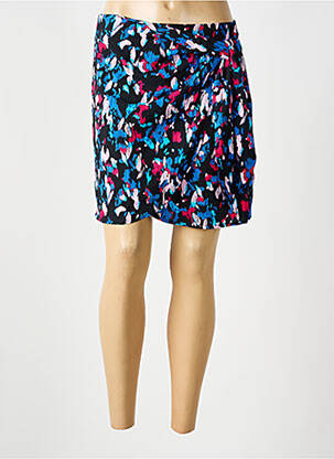 Jupe courte coupe droite bleu VILA femme