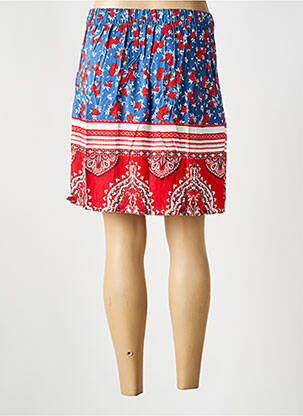 Jupe courte coupe droite bleu VILA femme