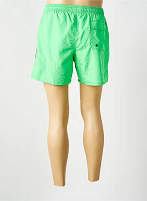 Short de bain tissage popeline vert BENSON & CHERRY homme