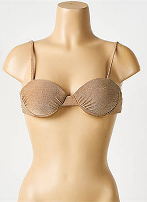 Haut de maillot de bain haut soutien-gorge moulé haut soutien-gorge moulé marron MOLLY BRACKEN femme