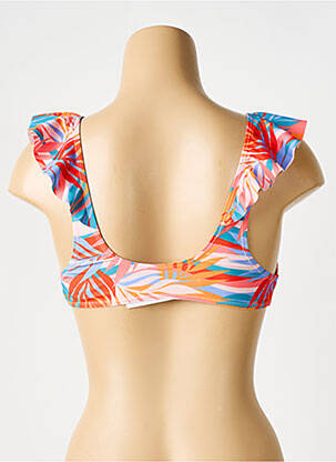 Haut de maillot de bain stretch haut soutien-gorge moulé orange MOLLY BRACKEN femme