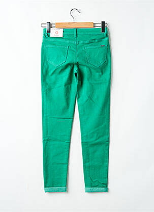 Pantalon slim stretch taille normale vert MORGAN femme