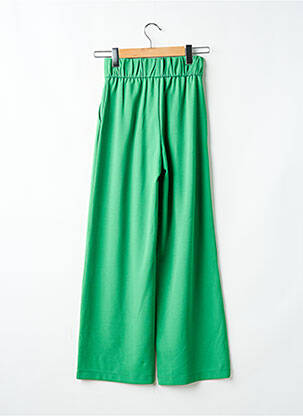 Pantalon large tissage popeline taille normale vert JDY femme