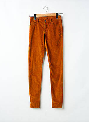 Pantalon slim stretch taille normale marron VILA femme