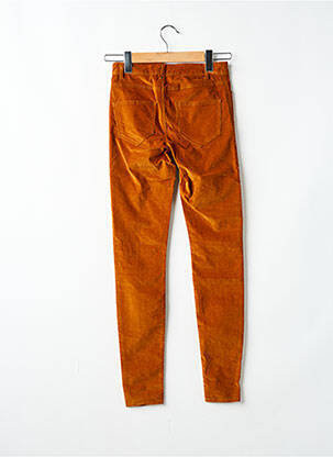 Pantalon slim stretch taille normale marron VILA femme