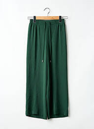 Pantalon large tissage crêpe taille normale vert TIFFOSI femme