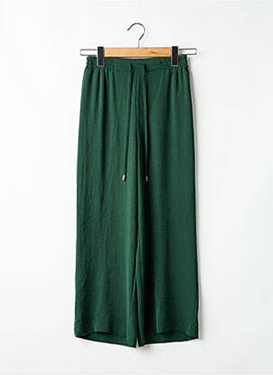 Pantalon large tissage crêpe taille normale vert TIFFOSI femme