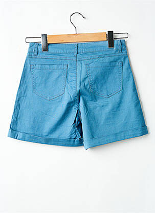 Short fermeture zippée sous rabat boutonné taille normale bleu SARAH JOHN femme
