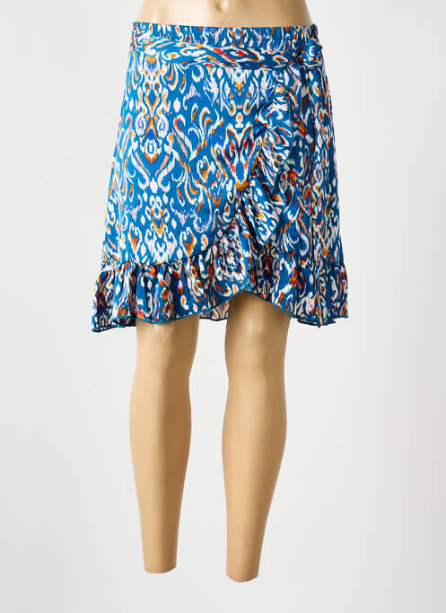 Jupe courte bleu IN APRIL 1986 femme
