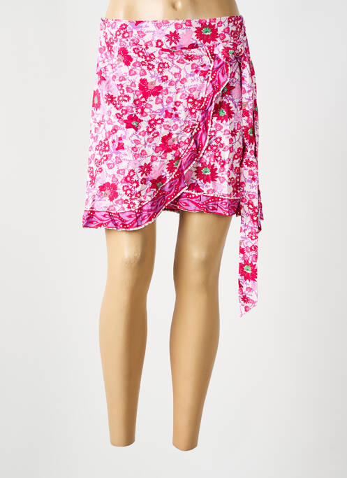 Jupe courte rose CERISE BLUE pour femme