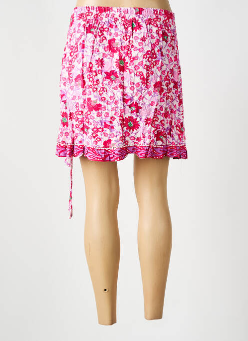 Jupe courte rose CERISE BLUE pour femme