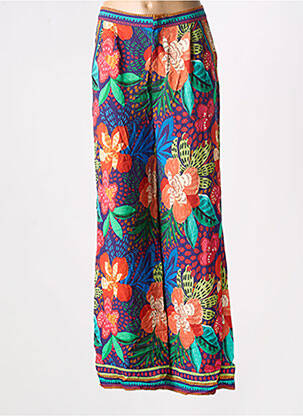 Pantalon large tissage popeline bleu LA PETITE ETOILE femme
