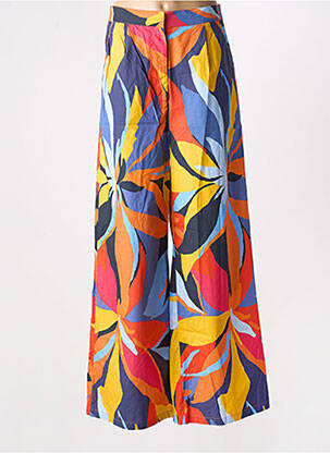 Pantalon large tissage popeline bleu LA PETITE ETOILE femme