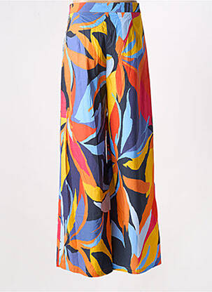 Pantalon large tissage popeline bleu LA PETITE ETOILE femme