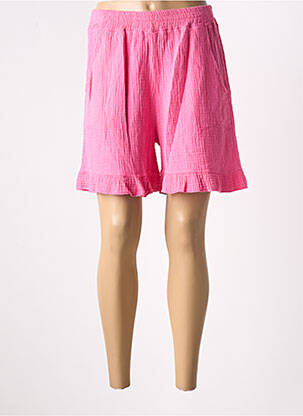 Short taille élastique taille haute rose L'ESSTIEL femme