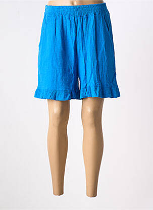 Short taille élastique taille haute bleu L'ESSTIEL femme