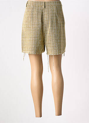 Short taille à pinces taille normale jaune TIFFOSI femme
