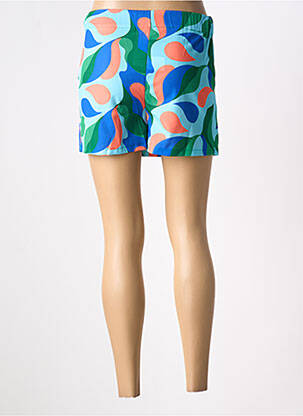 Jupe short taille élastique bleu COPPEROSE femme