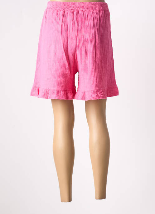 Short taille élastique taille haute rose L'ESSENTIEL femme