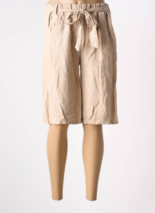 Bermuda beige FOR HER PARIS pour femme