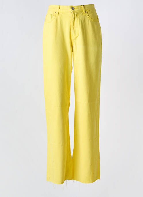 Jeans coupe large jaune PIECES femme