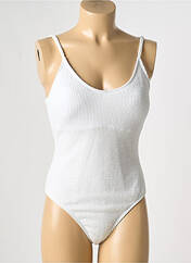Maillot de bain 1 pièce blanc MOLLY BRACKEN pour femme seconde vue