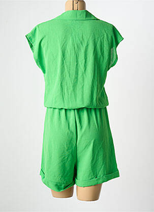 Combishort coupe fluide manches courtes vert NEW COLLECTION femme