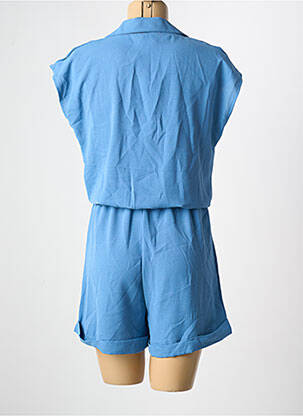 Combishort coupe fluide manches courtes bleu NEW COLLECTION femme
