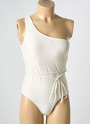 Maillot de bain 1 pièce blanc MOLLY BRACKEN femme