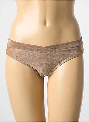 Bas de maillot de bain culotte culotte or MOLLY BRACKEN femme