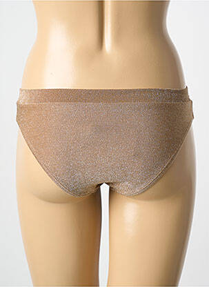 Bas de maillot de bain culotte culotte or MOLLY BRACKEN femme
