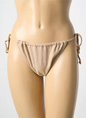 Bas de maillot de bain culotte culotte beige MOLLY BRACKEN femme