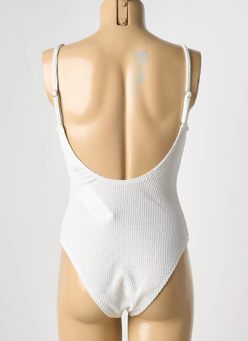 Maillot de bain 1 pièce blanc MOLLY BRACKEN pour femme
