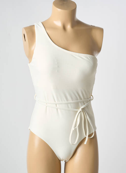 Maillot de bain 1 pièce blanc MOLLY BRACKEN pour femme