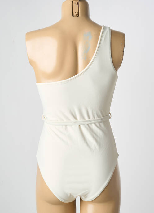 Maillot de bain 1 pièce blanc MOLLY BRACKEN pour femme