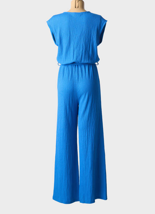Combi-pantalon coupe fluide manches courtes bleu MOLLY BRACKEN femme