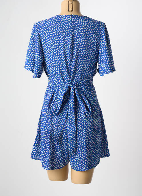 Combishort coupe fluide manches courtes bleu IN APRIL 1986 femme