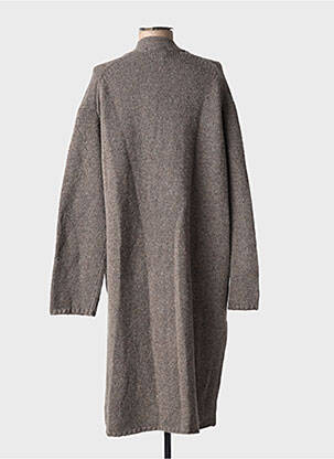 Gilet manches longues fermeture boutonnée sur le devant marron MASAI femme