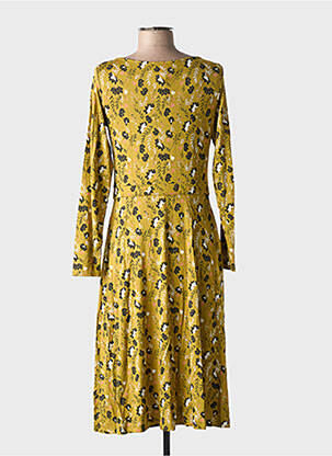 Robe mi-longue imprimé fleurs manches longues vert WHITE STUFF femme