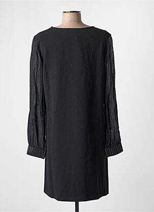 Robe mi-longue manches longues manches longues noir SEMIOLOGY femme