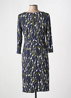 Robe mi-longue imprimé fantaisie manches longues bleu WHITE STUFF femme