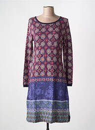 Robe pull coupe cintrée manches longues bleu WHITE STUFF femme