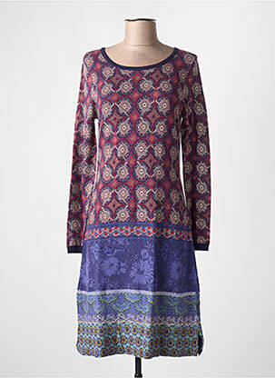 Robe pull coupe cintrée manches longues bleu WHITE STUFF femme