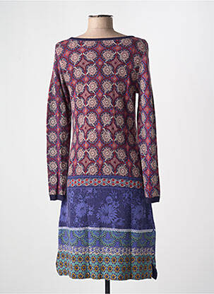 Robe pull coupe cintrée manches longues bleu WHITE STUFF femme